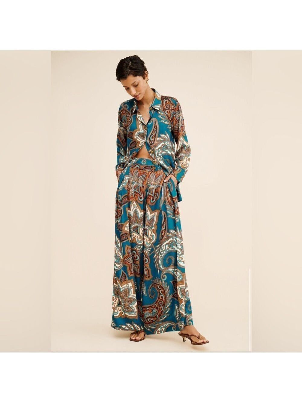 Farm Rio Leopard Paisley Pants - Picture 9 of 11